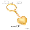 Custom Photo Folding Heart Locket Keychain Stainless Steel Locket Personalized Gift Family Photo Key Chain. 
