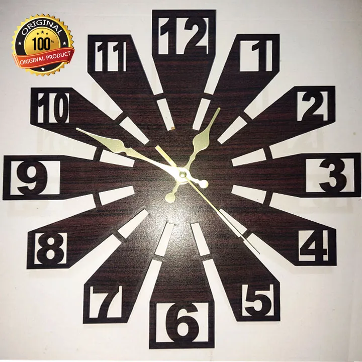 Ksa%203d%20Wooden%20Wall%20Clock%20for%20Home%20and%20Offices,%203D%20Design%20-%20Image%203