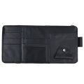 1Pc Multi-function Car Sun Visor Organizer Clip PU Leather Multi-Pocket Storage Pouch Pen Glasses Holder Auto Interior Accessories. 