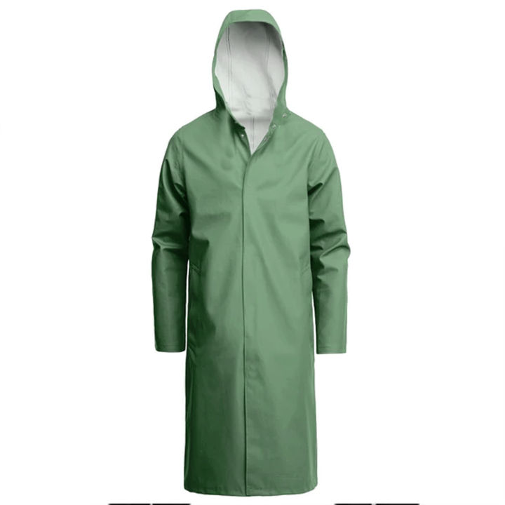 New Fashion Waterproof Raincoat Barsati Men Women Adults Outdoor Long Rain Coat Hooded Coats For Travel Climbing Cycling with Cap Zip Daraz.pk