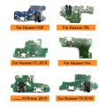 USB Charger Charging Port Board Flex Cable Connector For Huawei Y9S Y6P Y8S Y8P Y7P Y6S P40 Lite E 5G Y5 Y6 Y9 Prime 2018 2019. 