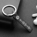 Personalized Spotify Code Keychain Engraved Name Song Music Keyring Scannable Song Key Ring Chain Holder Gift for Couple P040. 