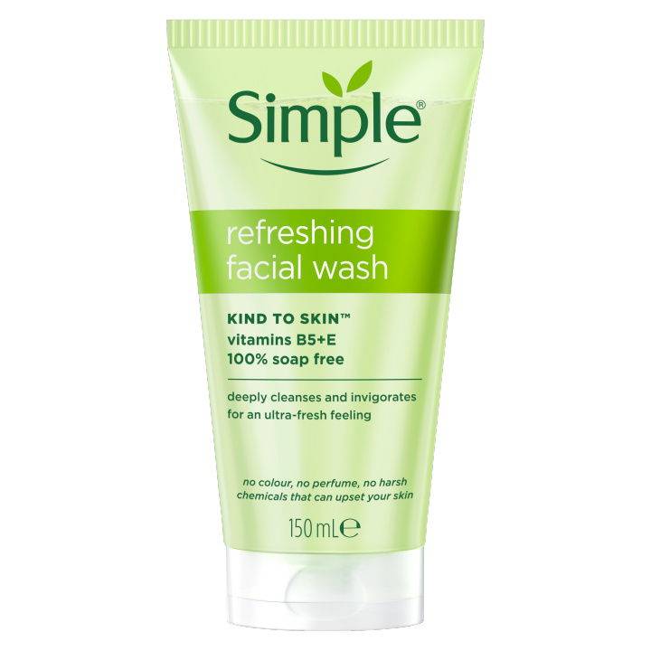 Simple Kind To Skin Refreshing Facial Gel Wash – 150 ml (Gentle Cleanse ...