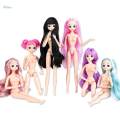 1/6 Scale Flexible BJD 26 Jointed Girl Doll Body with Gray. 