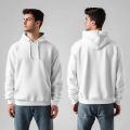2Pc Unisex Hoodie Set (Black & White) – Stylish Winter Wear for Men & Women | Premium Cotton Fleece Sweatshirt Combo. 