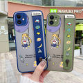 dienya for OPPO Reno 4 4G Case With Wristband Thin Frosted Transparent Hard Full Cover Camera Silicone Softcase Fashion Cute Sailor Moon Pattern Casing Shockproof Protection Cases. 
