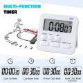 Home Desktop LCD Display Egg Timer Kitchen Timer Digital Timer Stopwatch Electronic Alarm Clock. 