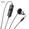 Upgrade Your Audio Game with Boya BY-M1 Professional Collar Microphone - Crystal Clear Sound for PC, DSLR, and Android Devices!. 