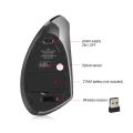 HXSJ T24 6 Buttons 2400 DPI 2.4G Wireless Vertical Ergonomic Mouse with USB Receiver. 