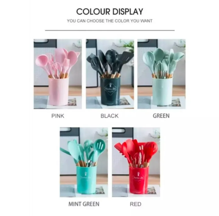 Wooden%20Handle%20Non-stick%20silicon%20spoon%20Set/%2012%20pieces%20-%20Image%204