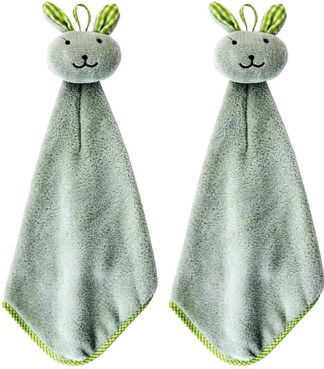 Toweling Rabbit Toy Baby Hand Towel Cartoon Rabbit Plush Soft Lovely Hanging Towel for ...