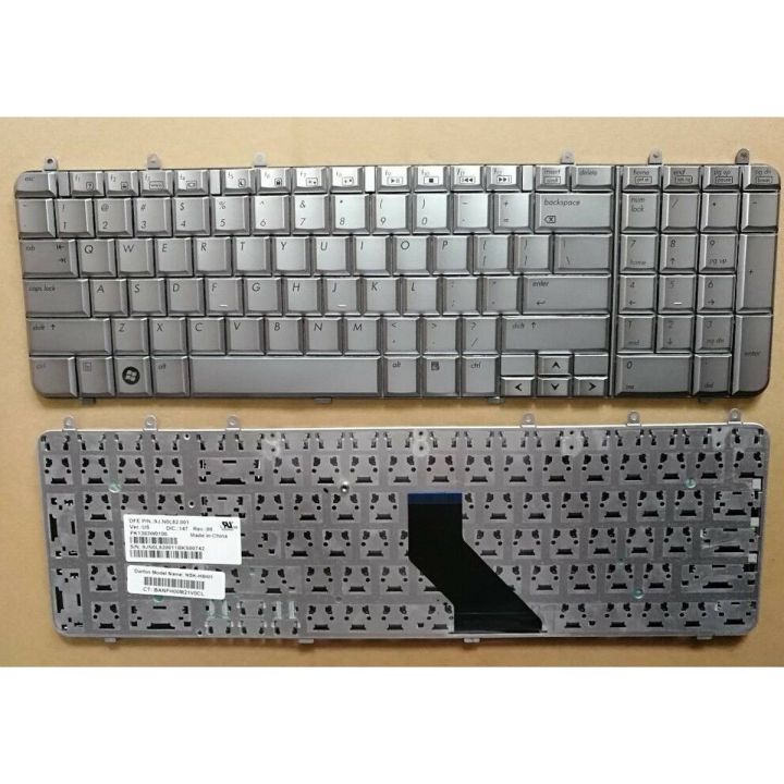 Laptop Notebook Keyboard Pavilion DV7-1000  Series   P/N  5000843-041  –  Silver