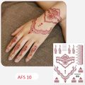 Full Hand Mehndi Stencil Design Full Hand Set | Henna Tattoo Stencil for Women, Girls and Kids | Easy to use in just 4 Steps | Mehandi stickers. 