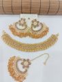 New Jewellery Collection Chooker  Style Set With Beautyfull Ear Rings With Tika Long Lasting Polish For Beautyfull Girls Long Lasting Polish Artical 07425. 