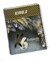 6 Subject Notebook- Spiral Notebook Large Size 8.5" x 11"- A4 size. 