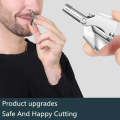Mini Portable Stainless Steel Manual Nose Hair Trimmer. 