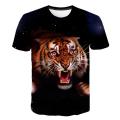 casual hip-hop 3D printing animal/anime sleeve round neck T-shirt 3D pattern hip-hop personality T-shirt for men and women. 