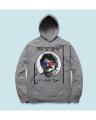 Heather Grey Screen Printed Fleece Cotton Hoodie for Men 3D-1. 