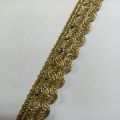 Golden colour indian lace for sale size is half inches I n very reasonable price.. 