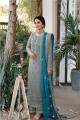 Akber Aslam Luxury Organza Unstitched Embroidered Suit | Full Embroidered Front | 4-Side Embroidered Dupatta | Malai Trouser With Embroidered Bunch | Premium Party Wear Dress. 