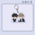 Lost in The Cloud Acrylic Keychain Women Cirrus Skylar Bai Xian Yun Yan Hena Cute Key Chain Man Korean BL Manwha Keyring Pendant. 