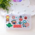 Transparent Cartoon Face Mask Storage Box Sanrio My Melody Kuromi Cinnamoroll Jewelry Case Marvel Portable Face Mask Storage Case [RAIN]. 