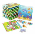 Wooden jigsaw puzzle Small Animals Puzzles for Kids Wooden Toddlers Puzzles Animal Preschool Puzzles,Educational Learning Party Toys for Boys and Girls, Wooden Puzzles Preschool Toys Gifts,Classroom, Party Favors, Goodie Bags Fillers. 