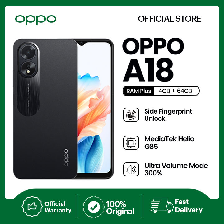 OPPO A18 | 4GB RAM + 64GB ROM