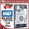 WD  500GB  7200 RPM Slim  2.5 inch  Internal Laptop Hard Drive. 