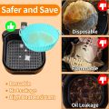 Air Fryer Liners Silicone, 8 Inch Air Fryer Basket, 2-Pack Reusable Air Fryer Liner, Food Grade Accessories, Replacement of Parchment Liners, No Need to Clean the Fryer. 