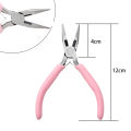 Cute Pink Handle Anti-slip Splicing and Fixing Pliers for DIY Jewelery Making Needlework. 