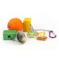 10 Packs Bird Parrot natural wooden Chewing Toys - Hanging Bell Birds Cage Toys Suitable for all types of Parakeets, Cockatiel, Conures,Finches,Budgie,Macaws, Parrots, Love Birds. 