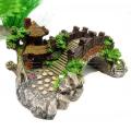 Fish Aquarium Decoration Resin Arch Bridge Model, Aquarium Decoration Tree House Bridge Fish Tank Decoration Unique And Beautiful. 