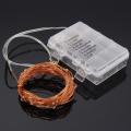 Loveliness 50LED Battery Powered Copper Wire LED String Xmas Fairy Light Remote Control Red. 