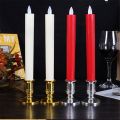 For Candles Christmas Party Decoration Plastic Fake Tapers Home Decor Candles Holder Candlestick Candle Stand Tray Candle Base. 