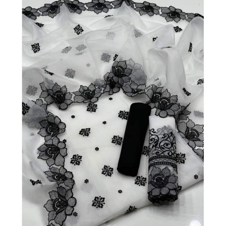 summer collection Paper Cotton boti work front saprit seleeves work beautiful cutwork duppata lawn trouser 3piece