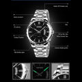 SKMEI Business Fashion Quartz Stainless Steel Waterproof Casual Watches for Men 9069. 