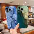 AMORVOR for Samsung S23 5G Back Cover Luxury Marble Hard Phone Case Camera Protection Mobile Cover. 