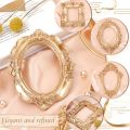 5Pcs Vintage Resin Picture Frame Wall Hang Photo Frame Table Top Jewelry Display Frame Holiday Party Hotel Decor. 