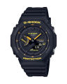 Casio G Shock GA-2100 Series Mens Carbon Core Guard Structure Black Resin Case Round Analog+Digital Solar Power Power Saving Bluetooth World Time Stop Watch Alarm Timer Double LED Light Multi-Function Black Resin Strap Watch-GA-B2100CY-1ADR. 
