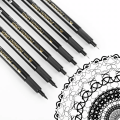 6Pcs - Mobee Micron Pigment Fineliner Pens Set for Mandala Art, Artist Illustration, Office Documents, Scrapbooking, Technical Drawing. 