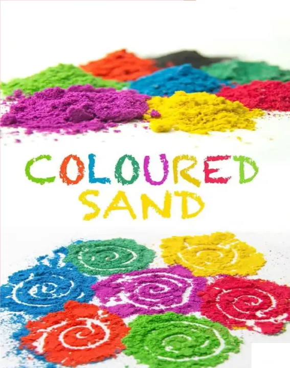 Color Fun Sand Artisan Pack Of 10 Color Sand For Kids Playing and making Sand Art ...