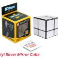 Original Qiyi Mirror Cube 2x2 Silver/Gold  Stickerless Best Quality Fast Speedy Magic Rubik Speed Cube Educational Puzzle Toys. 