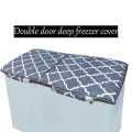 Double Door Deep Freezer Cover with Dual Layer Cotton Quilting Fabric. 