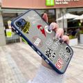 chenyyka For iPhone 7 Plus Case Fashion Tide Brand Cool Men Pattern Thin Side Square Edge New Design Shockproof Frosted Transparent Hard Phone Cases Silicone Casing Full Cover Camera Protection Softcase Boy. 