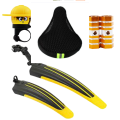 Pack of 5 Cycle Mud guard Cap Bell Axle Footrest Spiderman cycle seat 3D Breathable Bicycle Saddle Net Cover. 