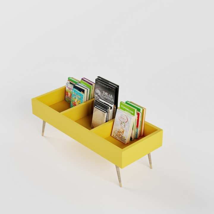 Landry Low Profile Bookcase Natural – Pillowfort Book Organiger Wooden Cubies