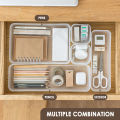 Organono Tray Organizer Stationery Drawer Storage Separation Storage Box Desktop Office Desk Built-In Pen Storage Cosmetics Compartment. 
