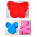 Silicone Cake Baking Molds Cake Pans Chocolate Mould Muffin Handmade Soap Molds Bakeware trays difference shapes molds butterfly mickey mouse bear Reusable kids diy tool. 