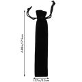 50 Pcs Black Velvet Pen Pouch Sleeve Holder Single Pen Bag Case Pencil Bag. 